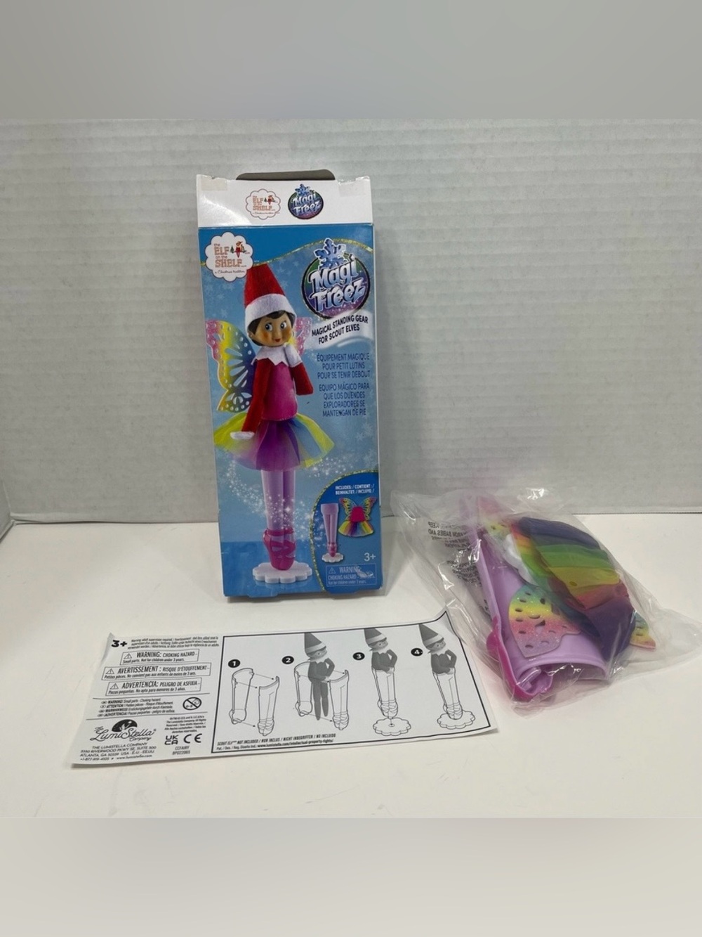 ELF ON THE SHELF tiny tidings tutu standing ballerina rainbow snow pixie outfit